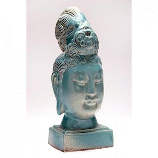 Glazed Head of Guanyin