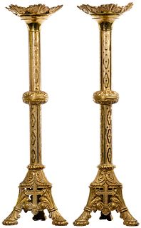 Brass Altar Candle Stick Holders