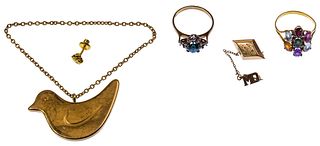 Gold Jewelry and Georg Jensen Gold Plated Ornament