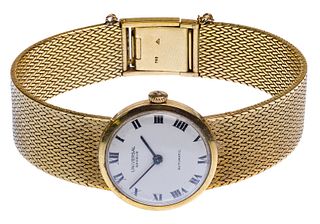 Universal 18k Yellow Gold Case and Band Automatic Wrist Watch