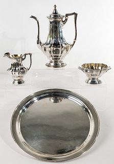 Gorham Sterling Silver Tea Service with Tray