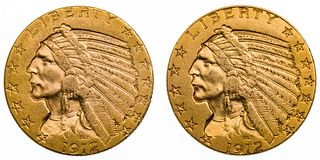 1912 $5 Gold AU/BU