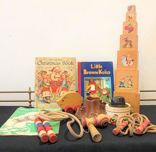 Assorted Mid Century Wood Toys