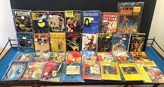 30 Sci-Fi Pulp Fiction & True Crime Magazines 1950s