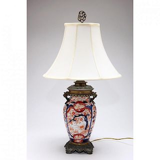 Japanese Imari Porcelain Table Lamp