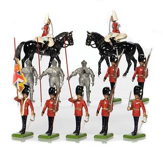 Collection of W. Britain Panted Metal Soldiers