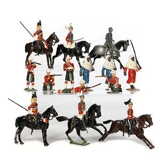 Collection of Painted Metal Toy Soldiers