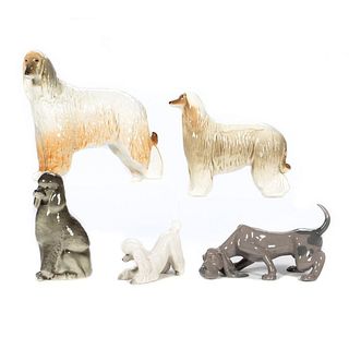 Russian Lomonosov Porcelain Dogs