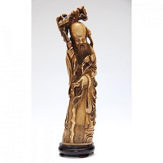 An Ivory Figure of Shou Xing