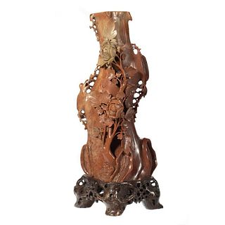 Chinese Carved Hardstone Vase