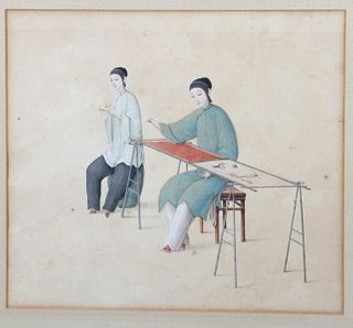 Two 19th Century Chinese Watercolors