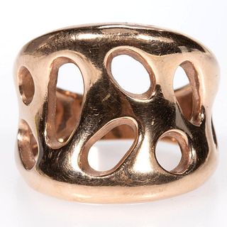 14k rose gold ring, Italy
