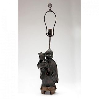 Frederick Cooper, Figural Asian Table Lamp