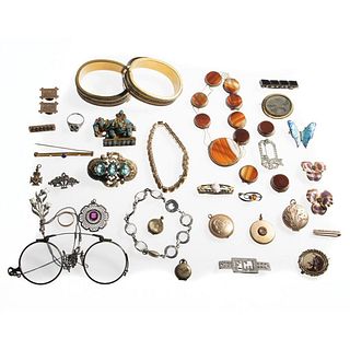 Collection of antique & period costume jewelry