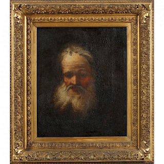 follower of Rembrandt van Rijn (18th Century), A Prophet (or Tronie)