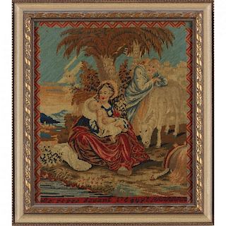 French Needlework, "The Flight from Egypt"