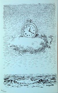 Rene Magritte (After) - Untitled (Clock)