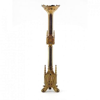 Gothic Revival Tall Candlestick