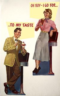 Vintage Poster - 1950's Ice Cream Advertisment