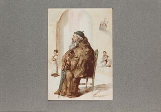 Henri Toulouse-Lautrec (After) - Monte Assis Dans Une