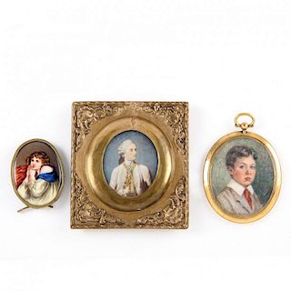 Three Miniature Portraits