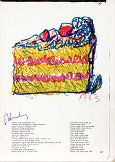 Claes Oldenburg - Slice of Cake from "One Cent Life"