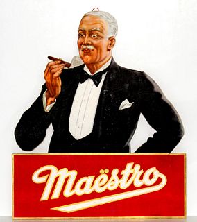 Vintage Poster - Maestro Cigar 3-D Cutout Ad