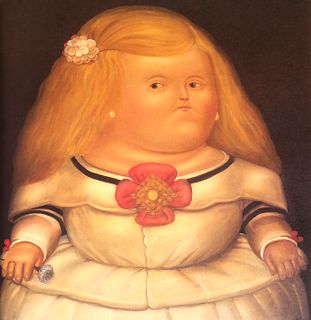Fernando Botero (after) - Menina after Velazquez