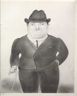 Fernando Botero (After) - Homme a la canne