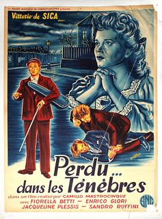 Vintage Poster - Perdu... dans les Tenebres