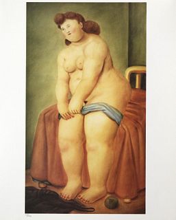 Fernando Botero (After) - Woman Dressing