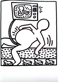 Keith Haring - TV Womb (from Lucio Amelio Suite)