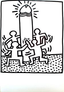 Keith Haring - Untitled Cock Dance (from Lucio Amelio