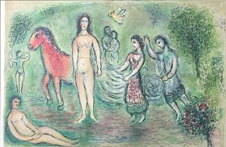 Marc Chagall - Odysseus and Naussicaa