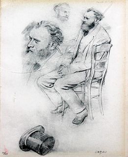 Edgar Degas (After) - Etudes Pour un Portrait de Manet
