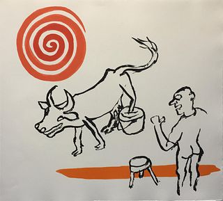 Alexander Calder - Untitled (Man Bull Spiral)