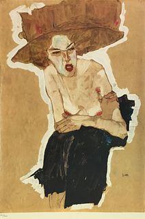 Egon Schiele (After) - The Scornful One