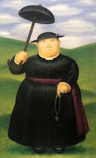 Fernando Botero (after) - Walk in the Hills
