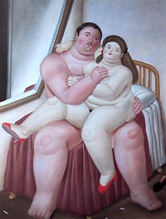 Fernando Botero (after) - Lovers