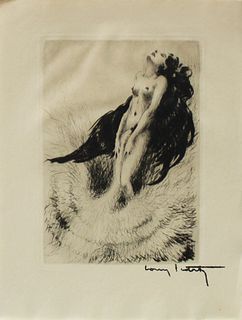 Louis Icart - Untitled from "Leda and the Swan"