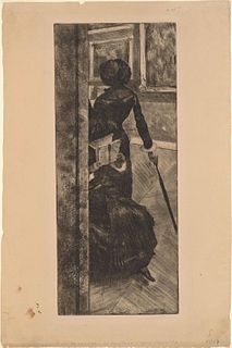 Edgar Degas - Au Louvre: la Peinture (Mary Cassatt)