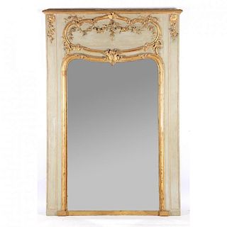 French Carved and Gilded Rococo Revival Pier Mirror