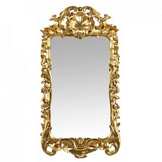 Rococo Carved and Gilt Mirror