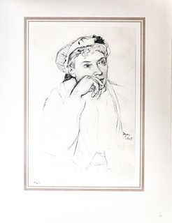 Edgar Degas (After) - Portrait of Madem Hortel