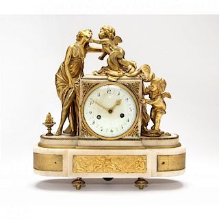 French Marble Mantle Clock
