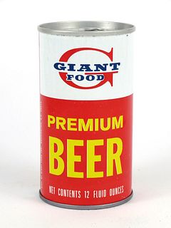 Giant Food Premium Beer ~ 12oz ~ T68-12