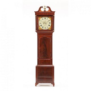 George III Inlaid Tall Case Clock