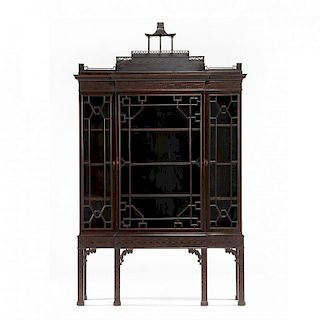 Chinese Chippendale Style Display Cabinet