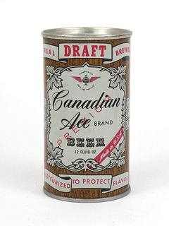 Canadian Ace Draft Beer ~ 12oz Fan Tab ~ T53-30
