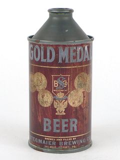 Gold Medal Beer ~ 12oz Cone Top Can ~ 165-29